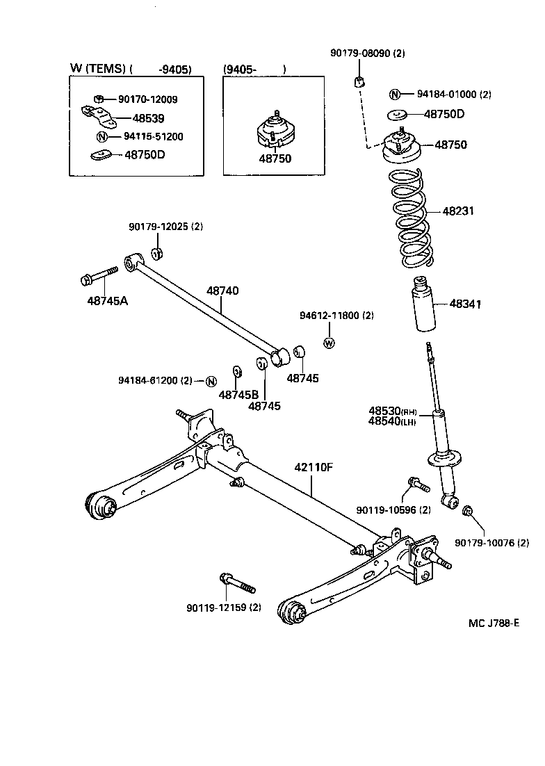 48231-10270 SPRING, COIL, REAR product image