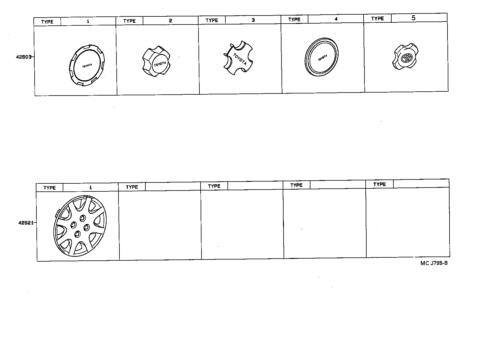 42602-10100 CAP, WHEEL product image