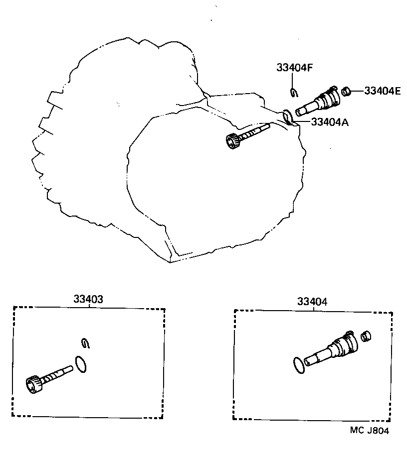 33403-19475 GEAR SUB-ASSY, SPEEDOMETER DRIVEN (MTM) product image