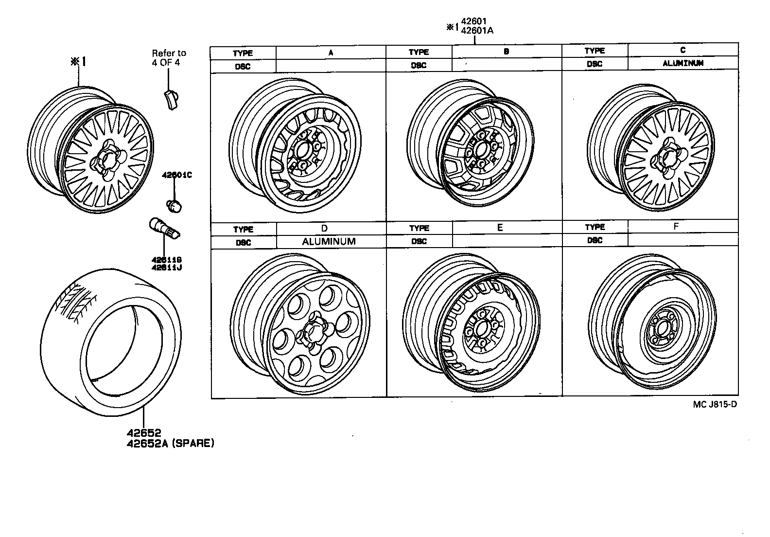 42602-10110 CAP, WHEEL product image