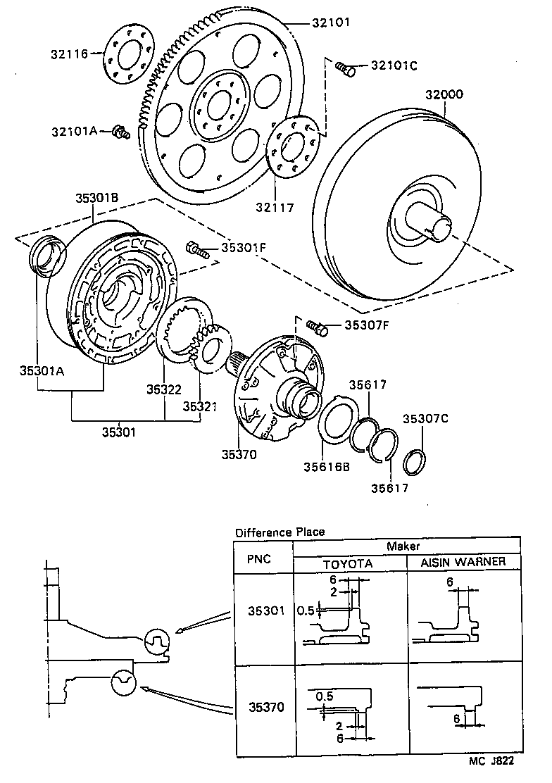 35321-12070 GEAR, FRONT OIL PUMP DRIVE product image