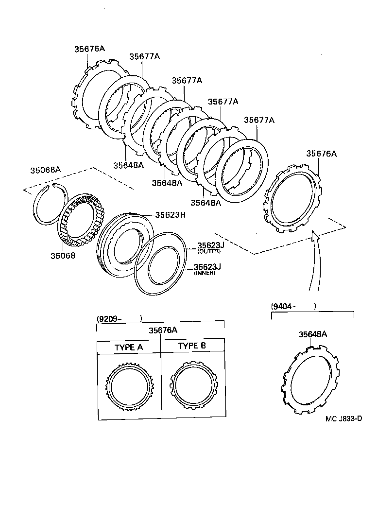 35623-12060 PISTON, 1ST & REVERSE BRAKE product image