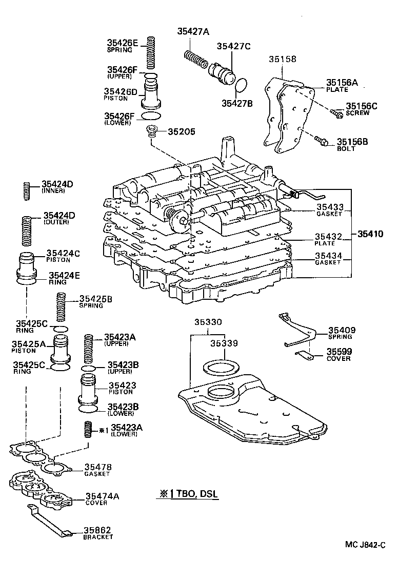 35410-10130 BODY ASSY, TRANSMISSION VALVE product image