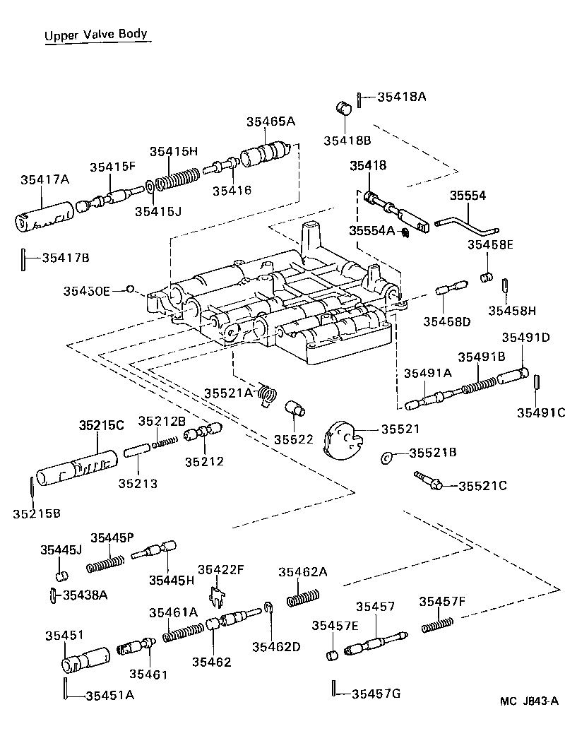 35410-10110 BODY ASSY, TRANSMISSION VALVE product image