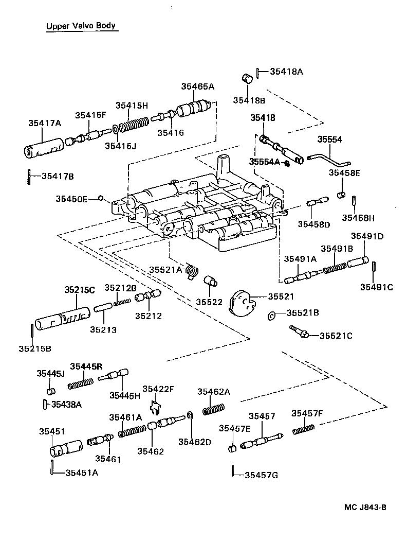 35410-10130 BODY ASSY, TRANSMISSION VALVE product image