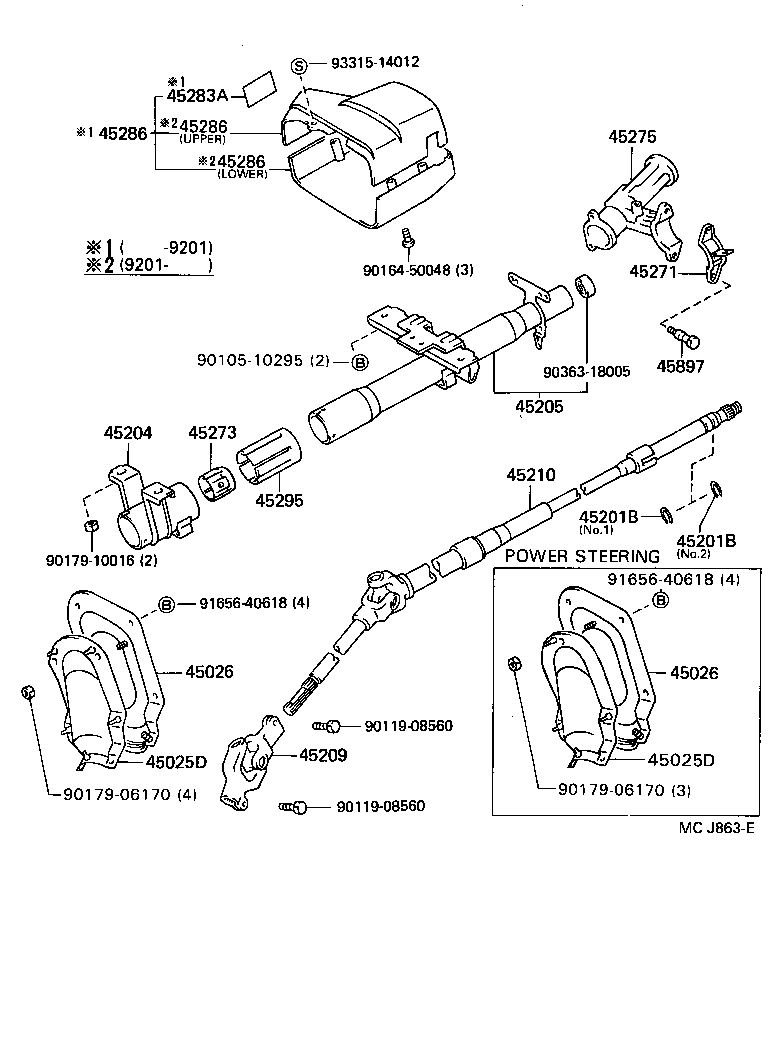 45807-10050 BRACKET SUB-ASSY, STEERING COLUMN UPPER SUPPORT product image