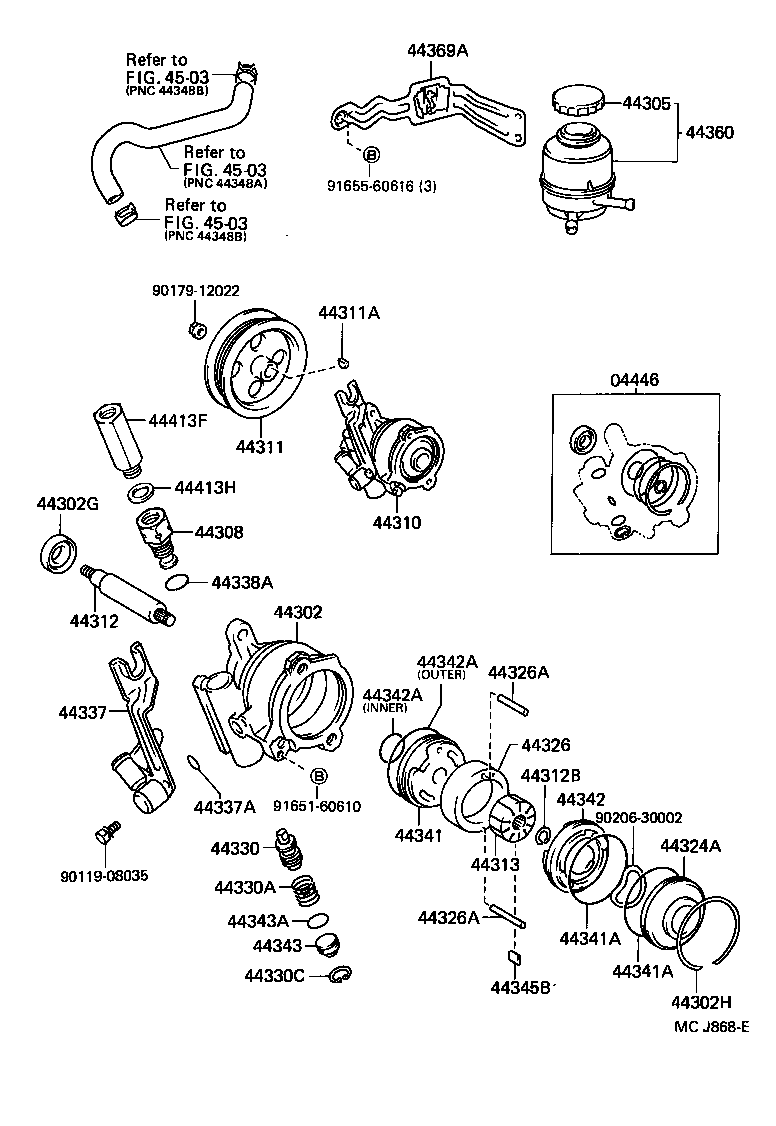 44320-10090 PUMP ASSY, VANE product image
