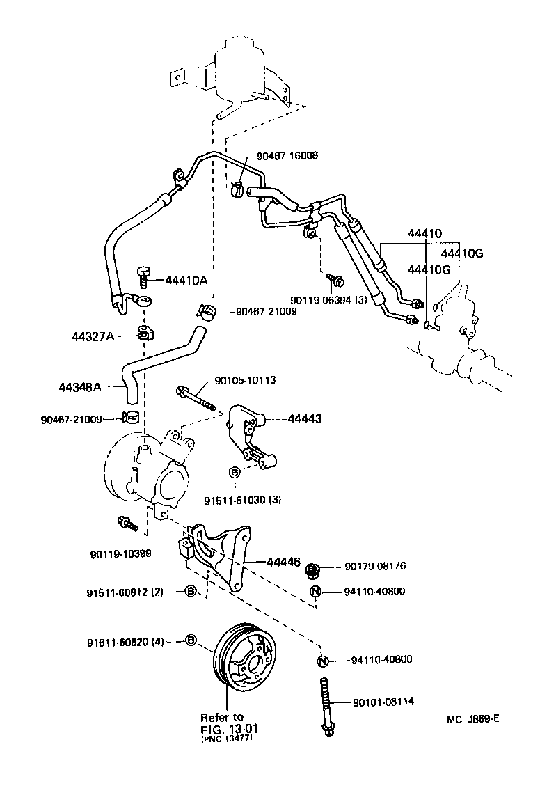 44446-10060 STRUT, ADJUSTING product image