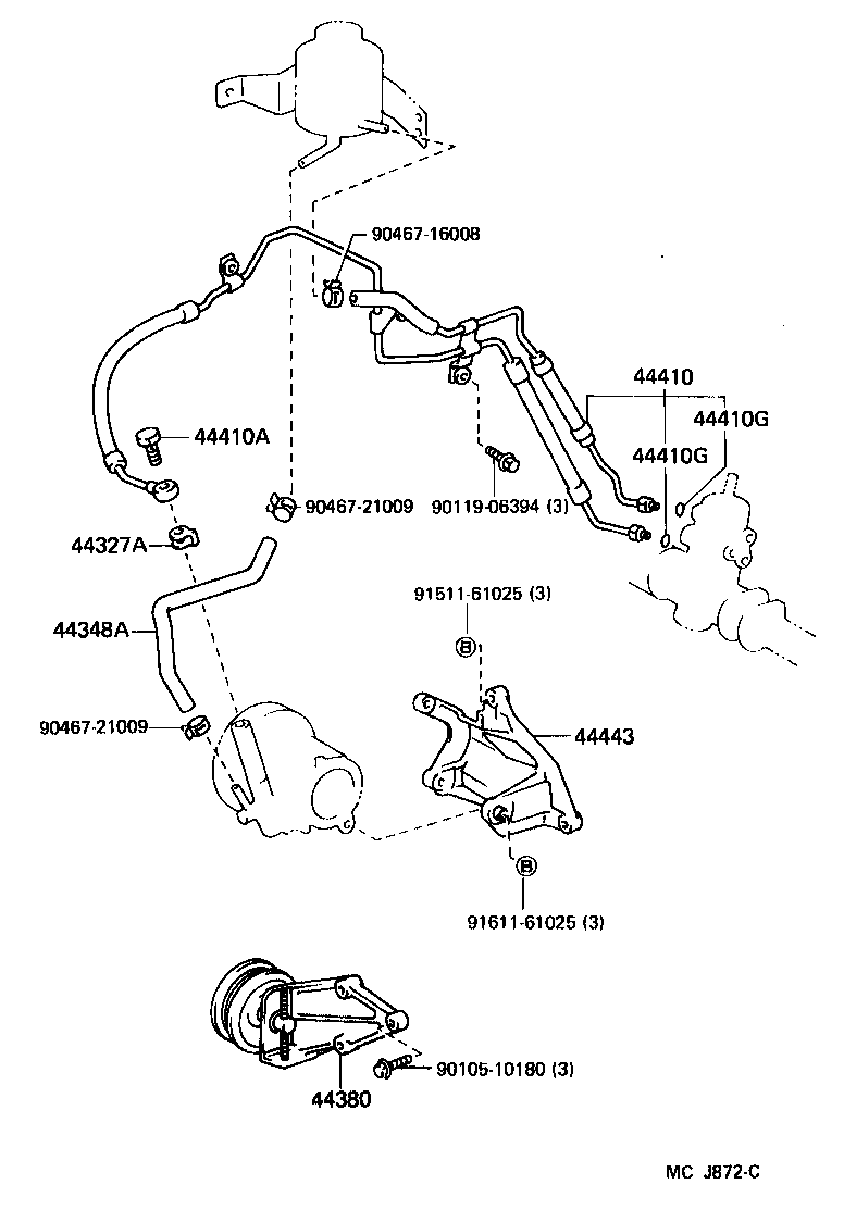 44446-10060 STRUT, ADJUSTING product image
