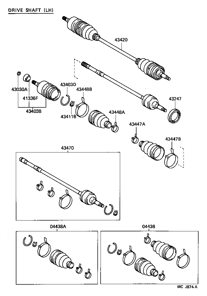 42345-16010 CLAMP, NO.1 (FOR FRONT AXLE OUTBOARD JOINT BOOT SETTING) product image