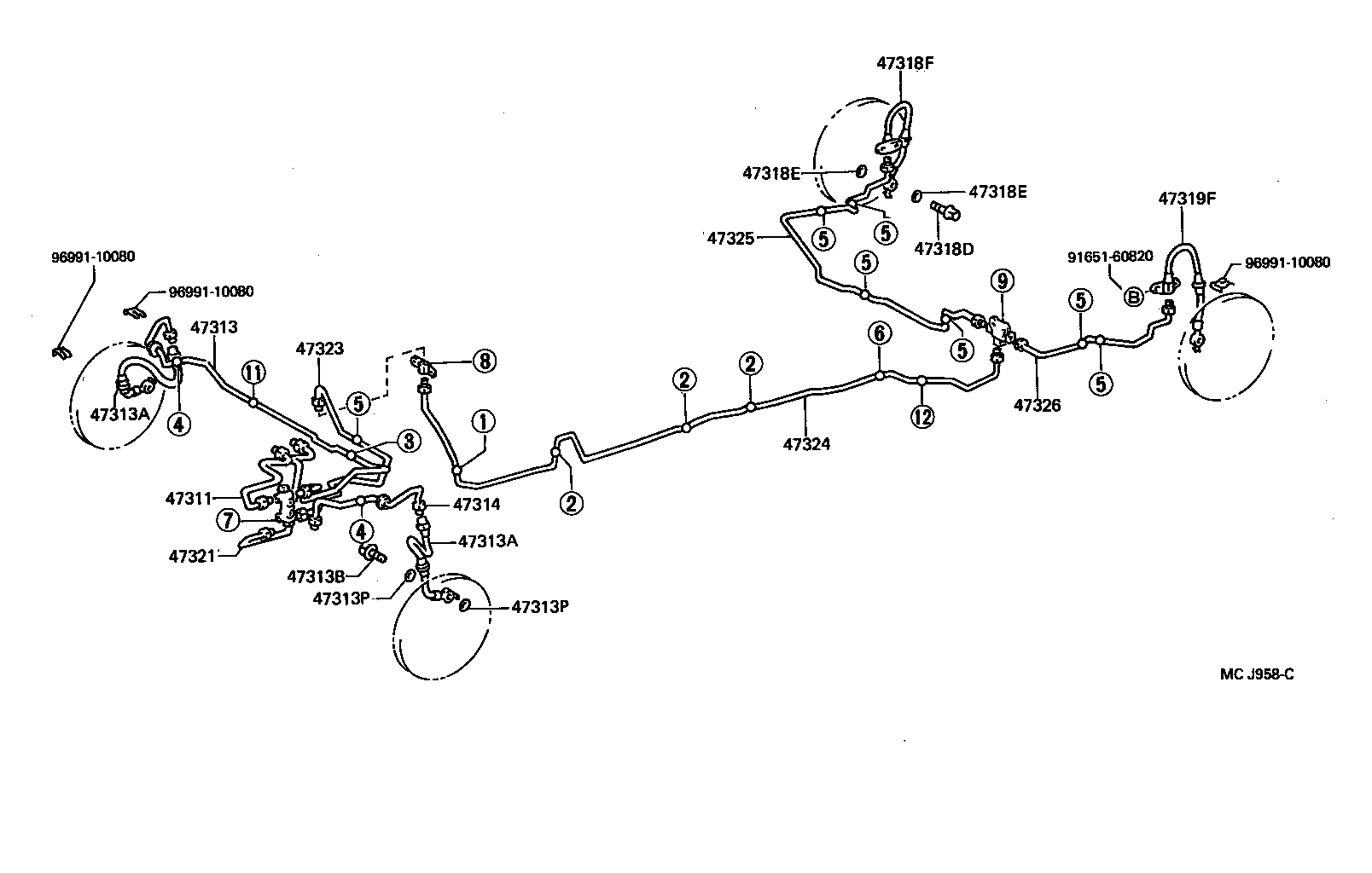 Toyota 44545-14010 HOLDER, BRAKE ACTUATOR BOLT