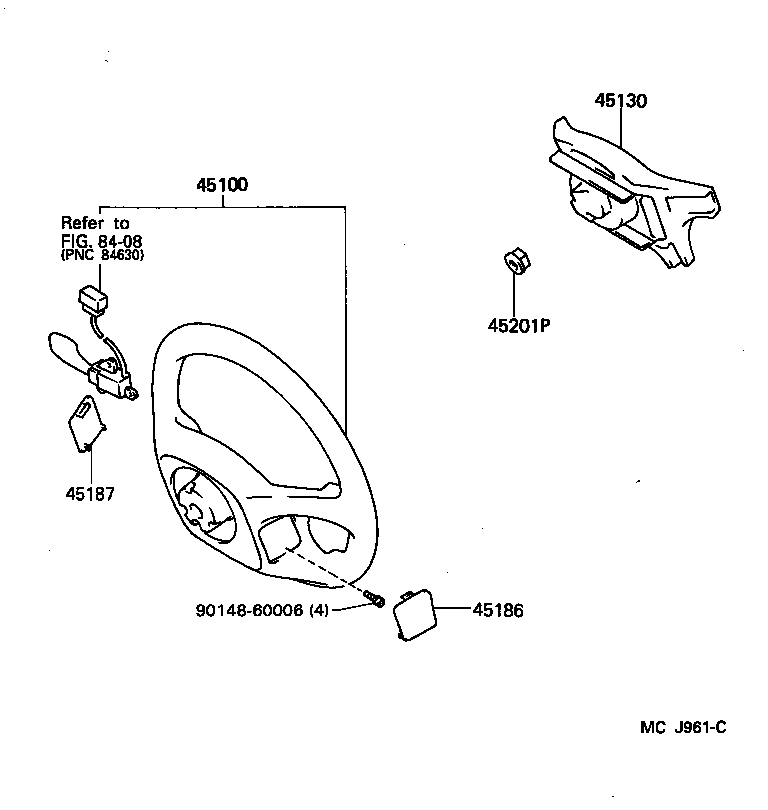 45142-20200 PIECE, HORN CONTACT product image