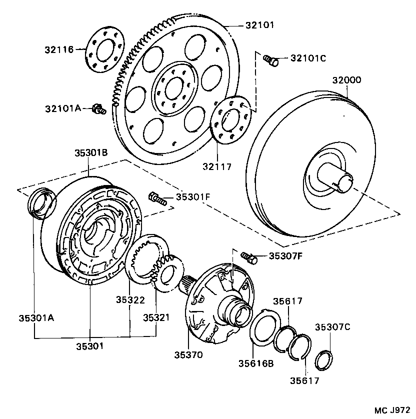 32116-20050 SPACER, DRIVE PLATE, FRONT product image
