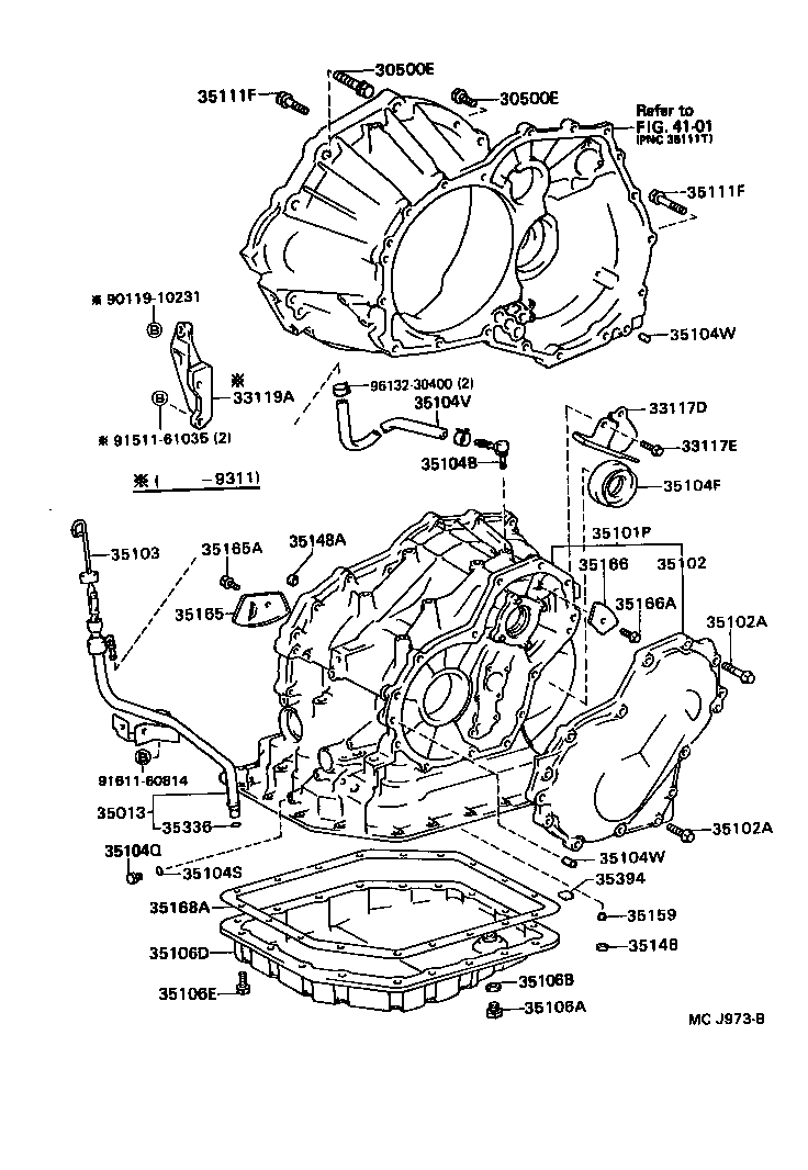 35013-17070 TUBE SUB-ASSY, TRANSMISSION OIL FILLER product image