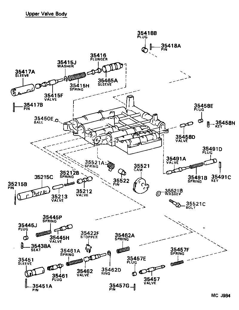 90501-17015 SPRING, COMPRESSION (FOR B-2 ACCUMULATOR PISTON) product image