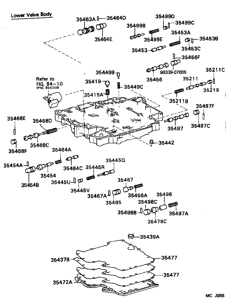 90501-17015 SPRING, COMPRESSION (FOR B-2 ACCUMULATOR PISTON) product image