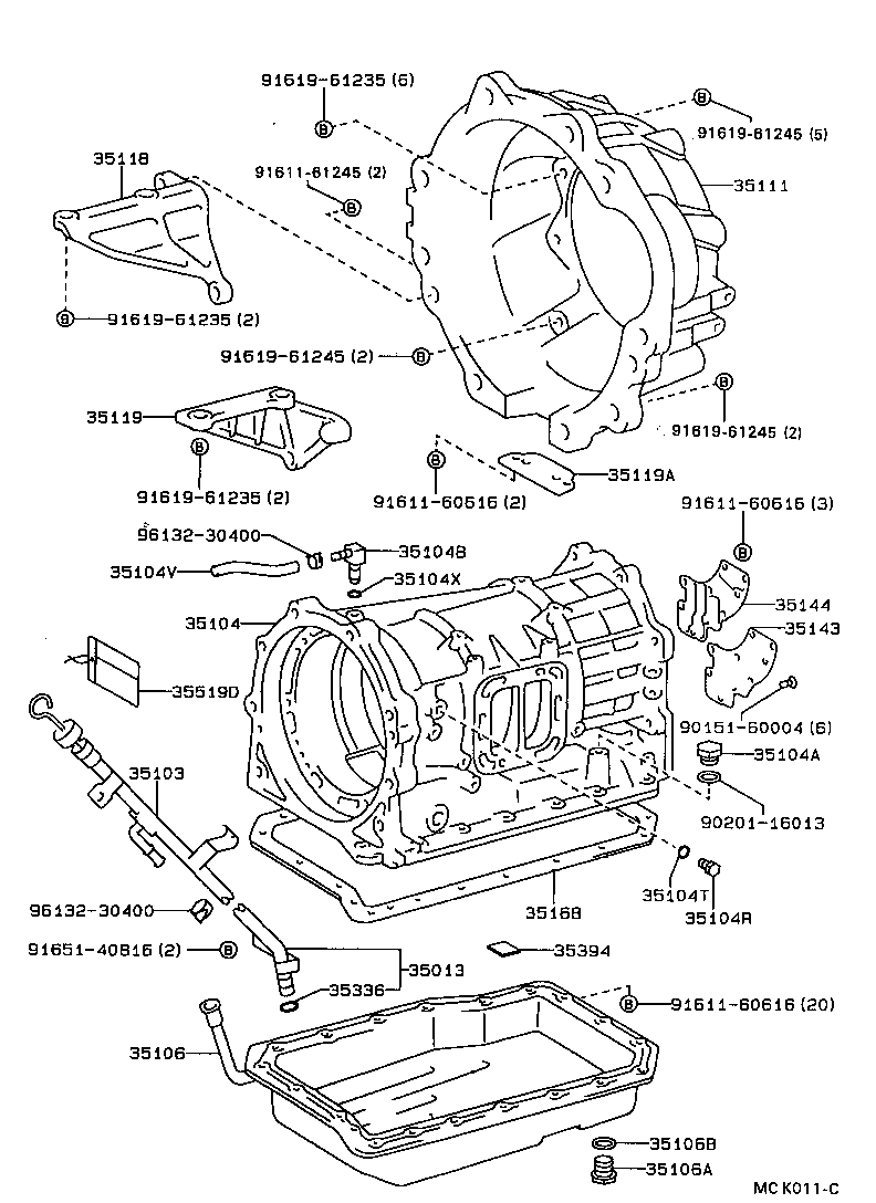 35103-36040 GAGE SUB-ASSY, TRANSMISSION OIL LEVEL product image