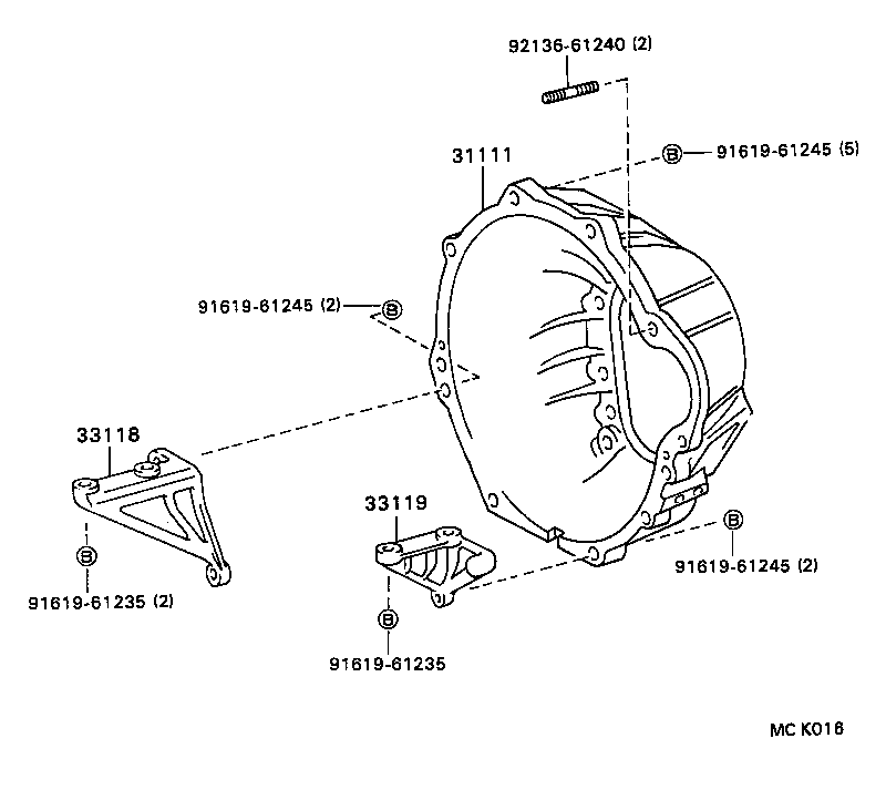 33111-36070 CASE, MANUAL TRANSMISSION product image