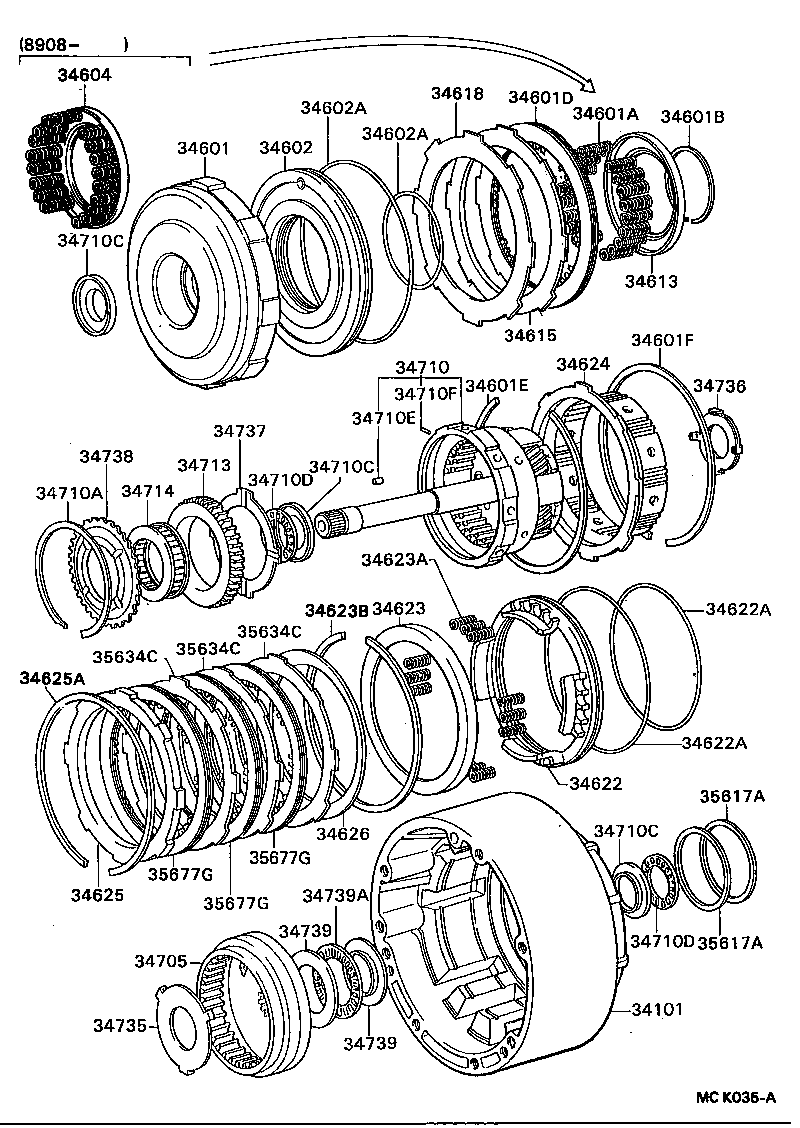 35677-30160 DISC, CLUTCH (FOR OVERDRIVE) product image