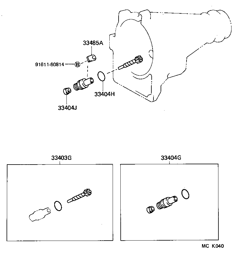 33485-28010 PLATE, SPEEDOMETER SLEEVE LOCK (ATM) product image