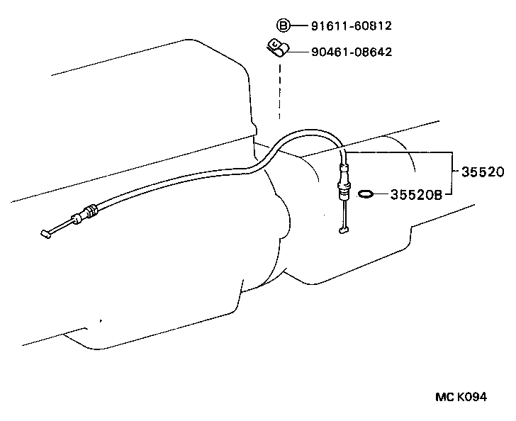 35520-36040 CABLE ASSY, THROTTLE product image