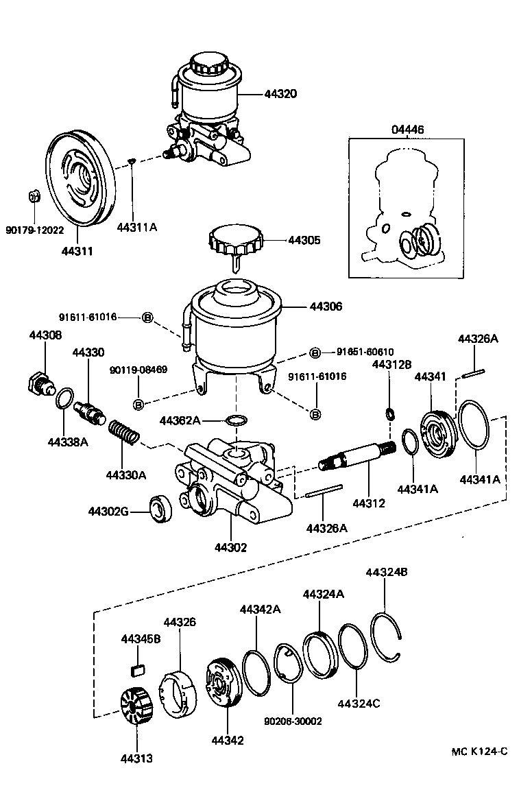Toyota 44360-60171 RESERVOIR ASSY, VANE PUMP OIL