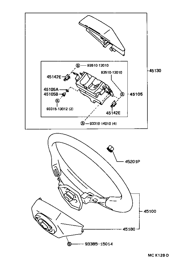 45105-60050 PLATE SUB-ASSY, HORN BUTTON CONTACT, NO.1 product image