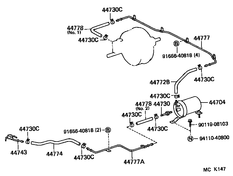 44610-60770 BOOSTER ASSY, BRAKE product image