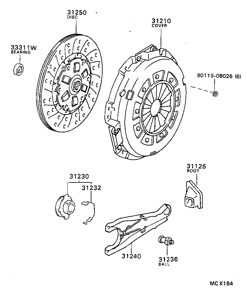 31250-36330 DISC ASSY, CLUTCH product image