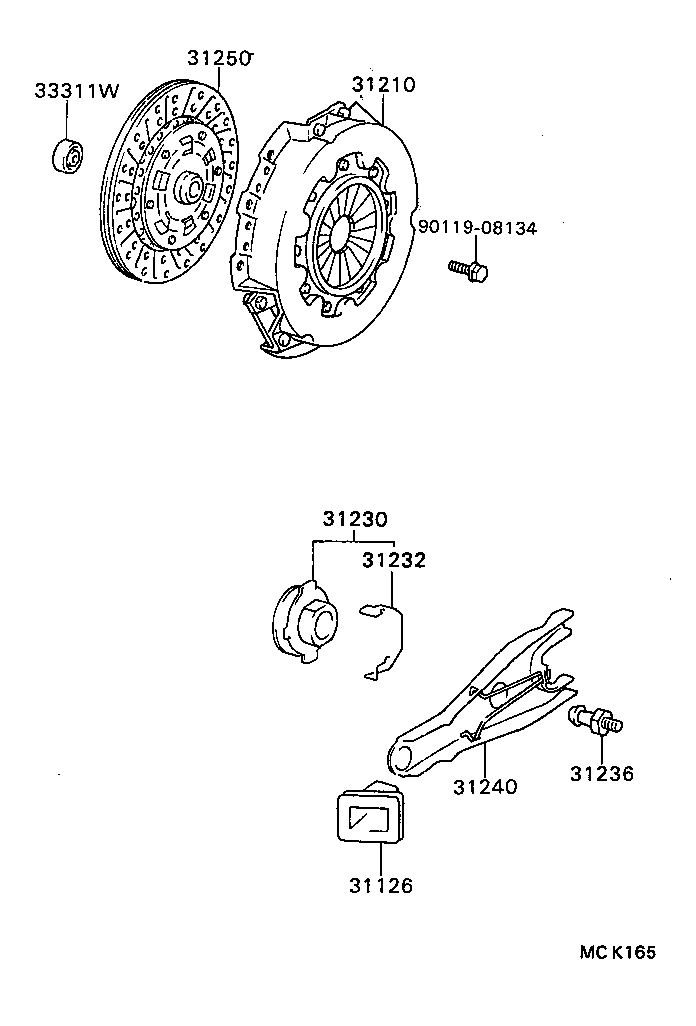 31250-36330 DISC ASSY, CLUTCH product image