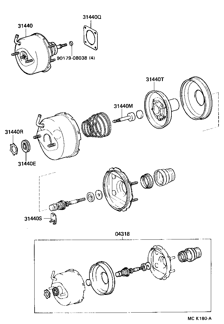 31432-60040 HOSE, NO.1(FOR CLUTCH BOOSTER VACUUM) product image