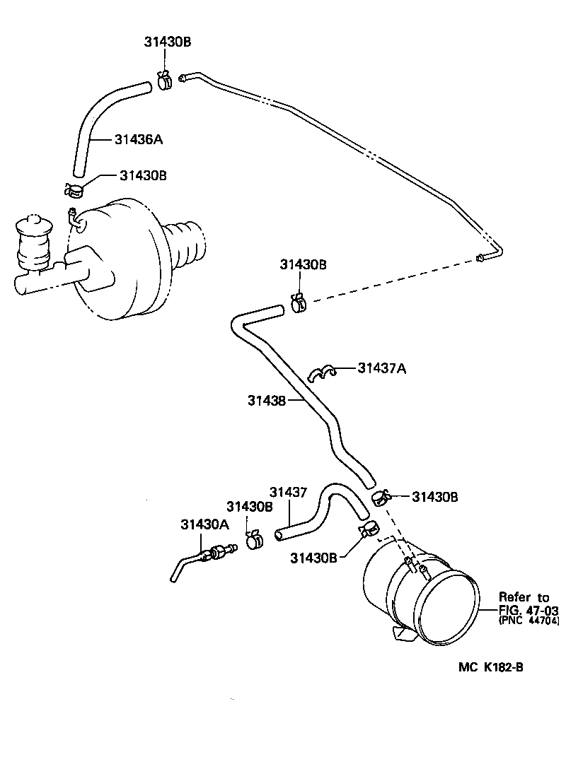 31440-60130 BOOSTER ASSY, CLUTCH W/AIR CLEANER product image