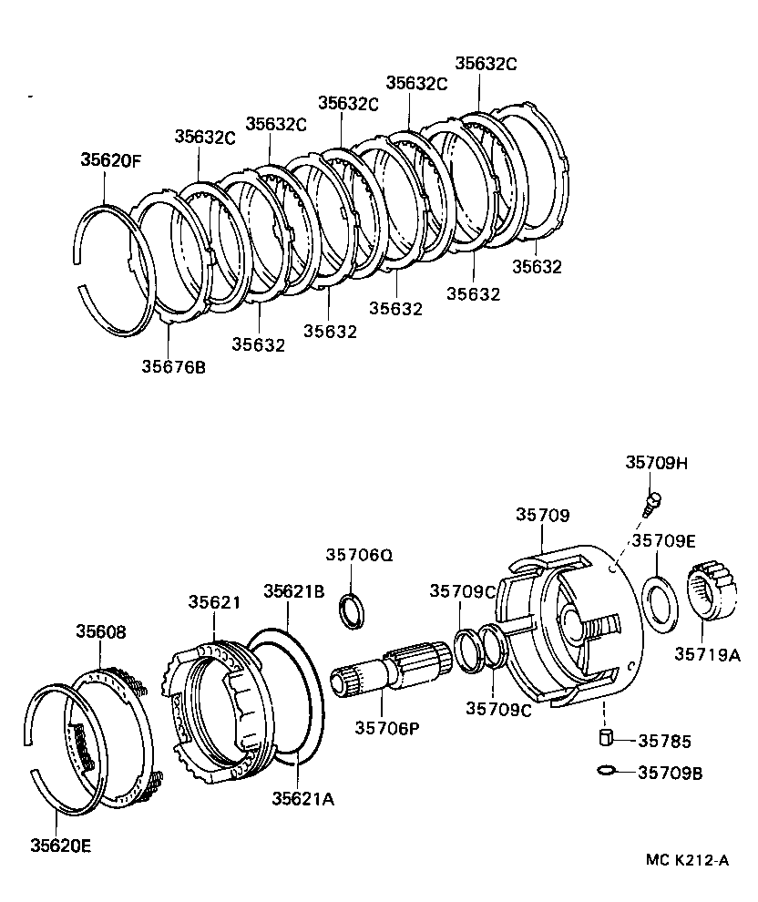 Toyota 35676-60020 FLANGE, BRAKE, NO.1