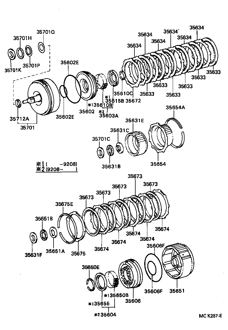 Toyota 35603-60010 SPRING SUB-ASSY, FORWARD CLUTCH RETURN