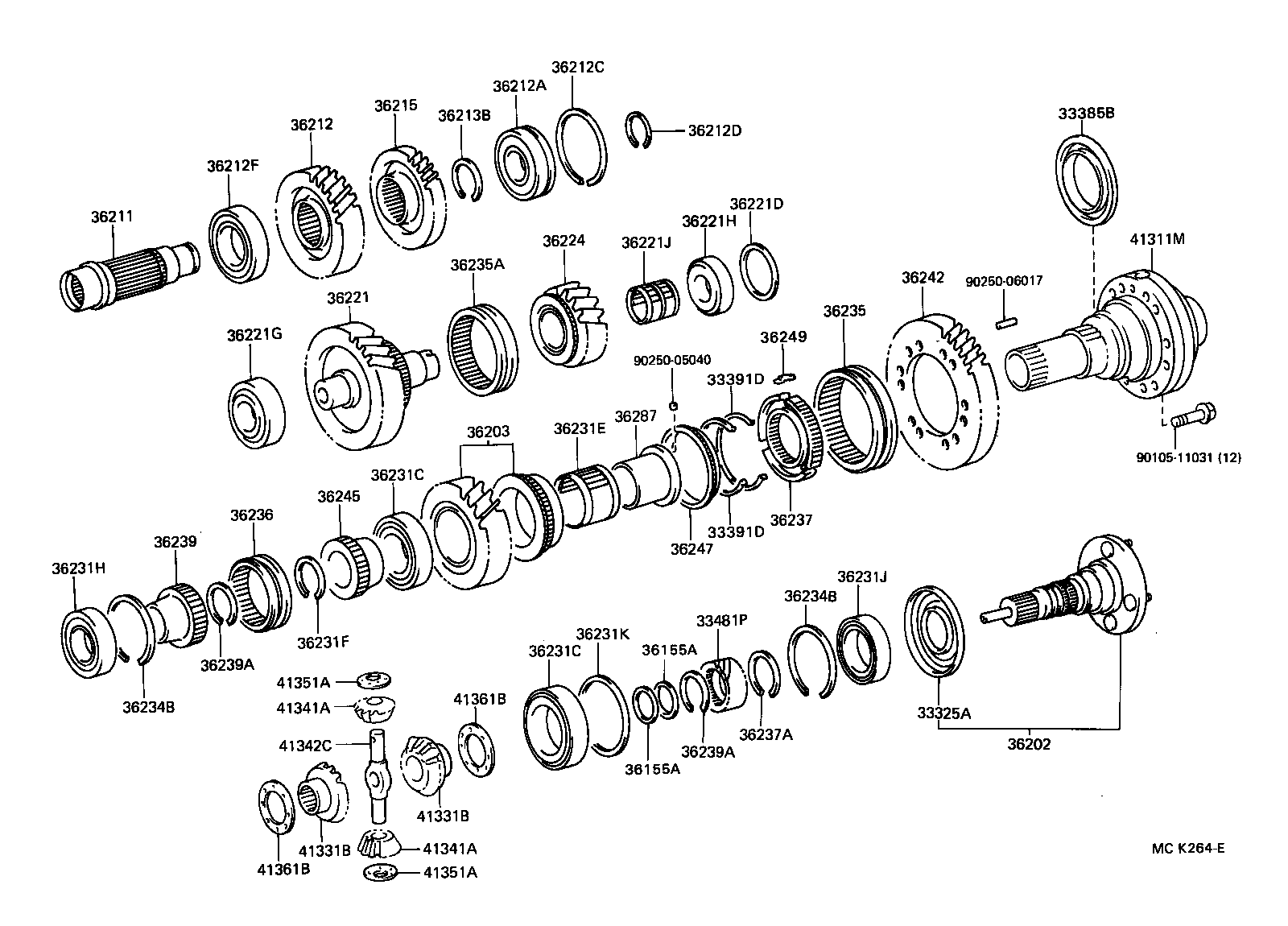 36247-60010 RING, TRANSFER SYNCHRONIZER product image