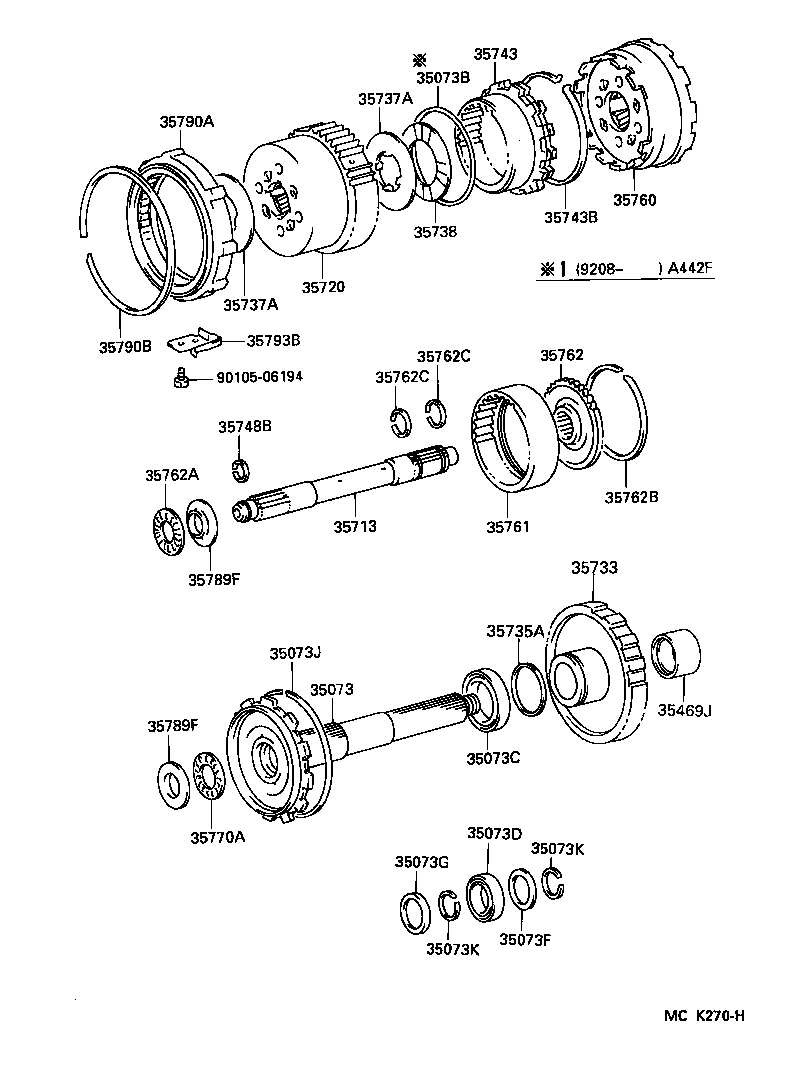 35720-60040 GEAR ASSY, FRONT PLANETARY product image