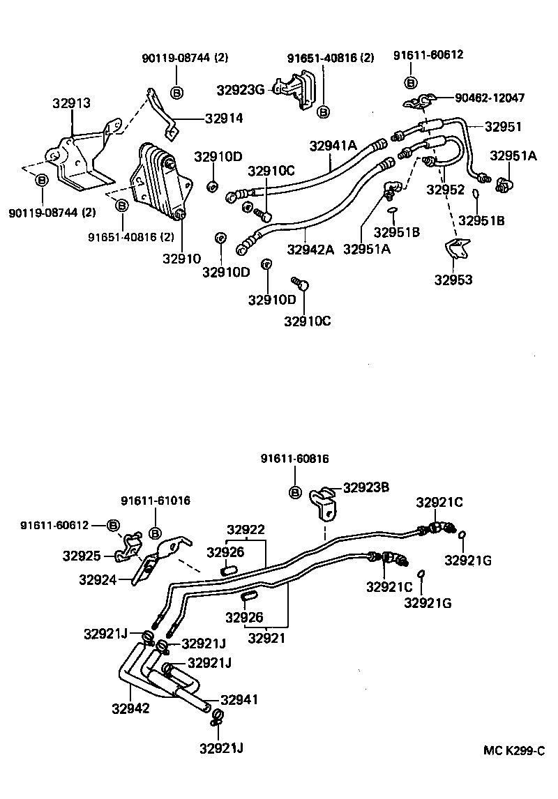 32925-35010 CLAMP, OIL COOLER TUBE, NO.3 product image