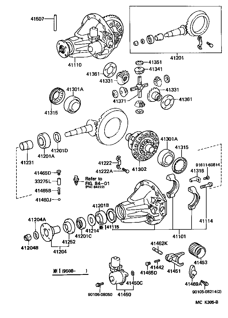 04412-35140 GASKET KIT, REAR DIFFERENTIAL CARRIER product image