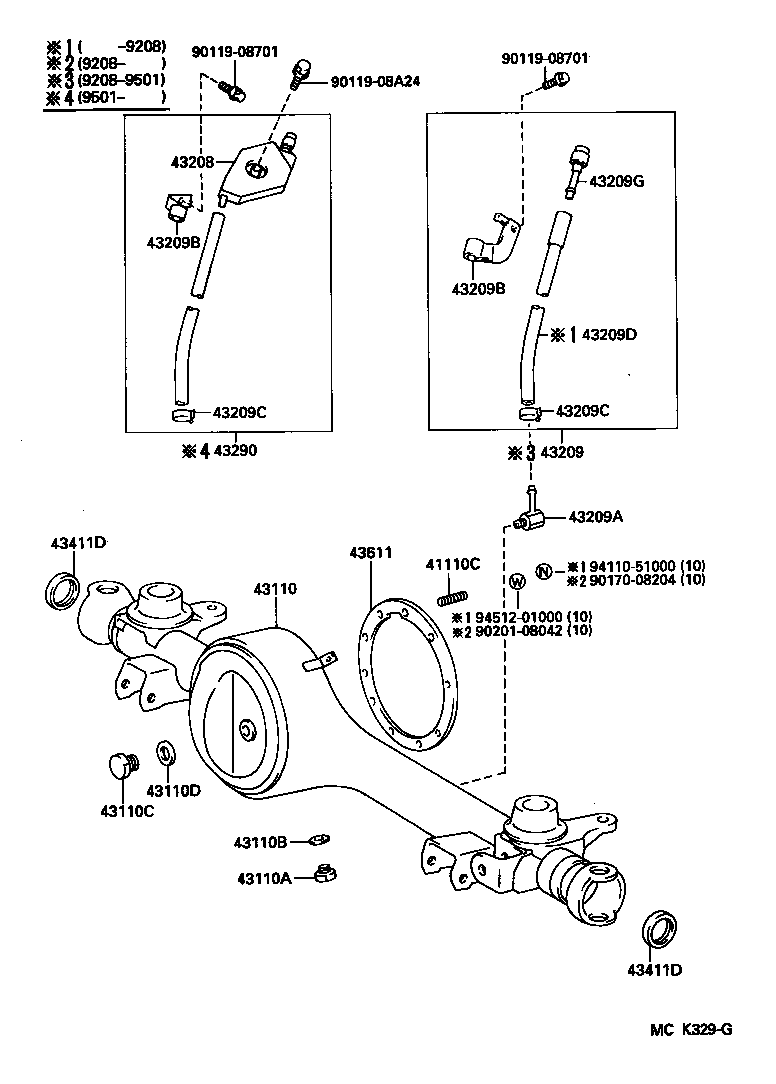 41110-60740 CARRIER ASSY, DIFFERENTIAL, FRONT product image