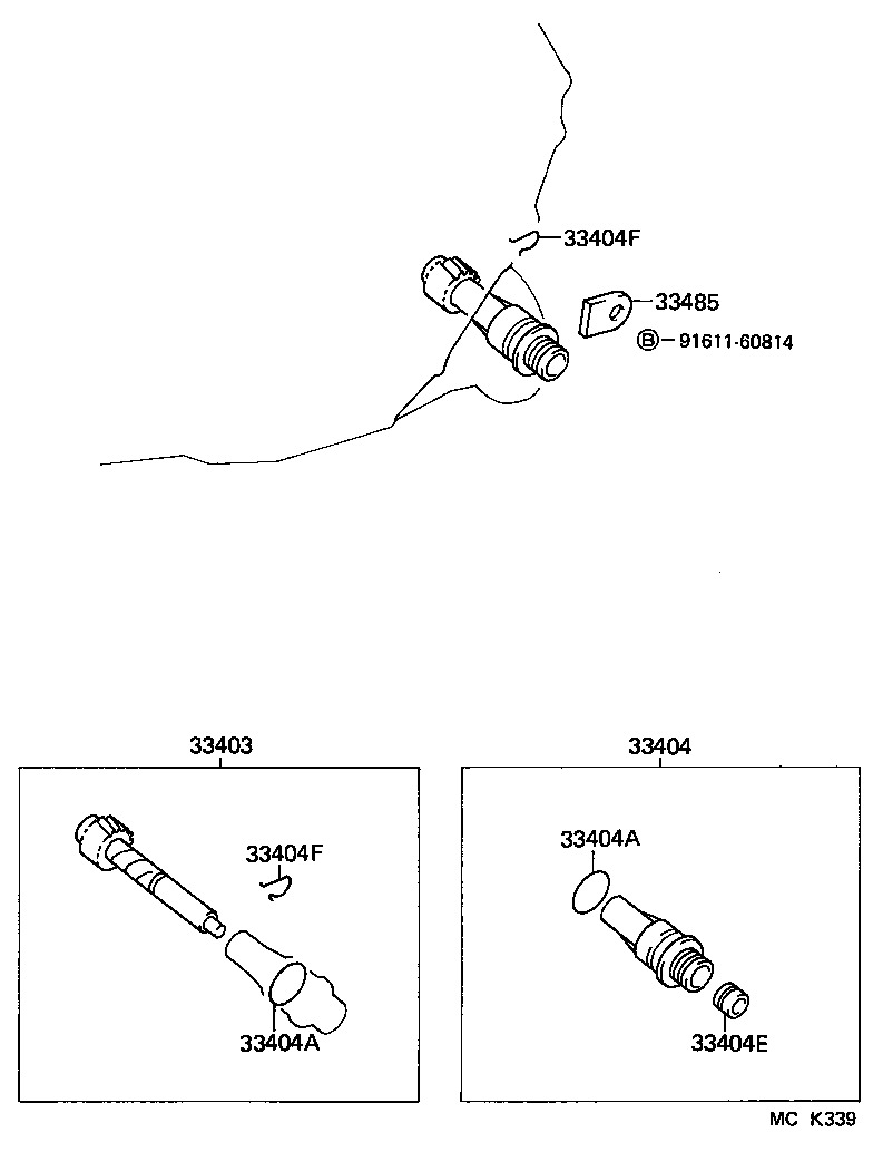 33403-69265 GEAR SUB-ASSY, SPEEDOMETER DRIVEN (MTM) product image