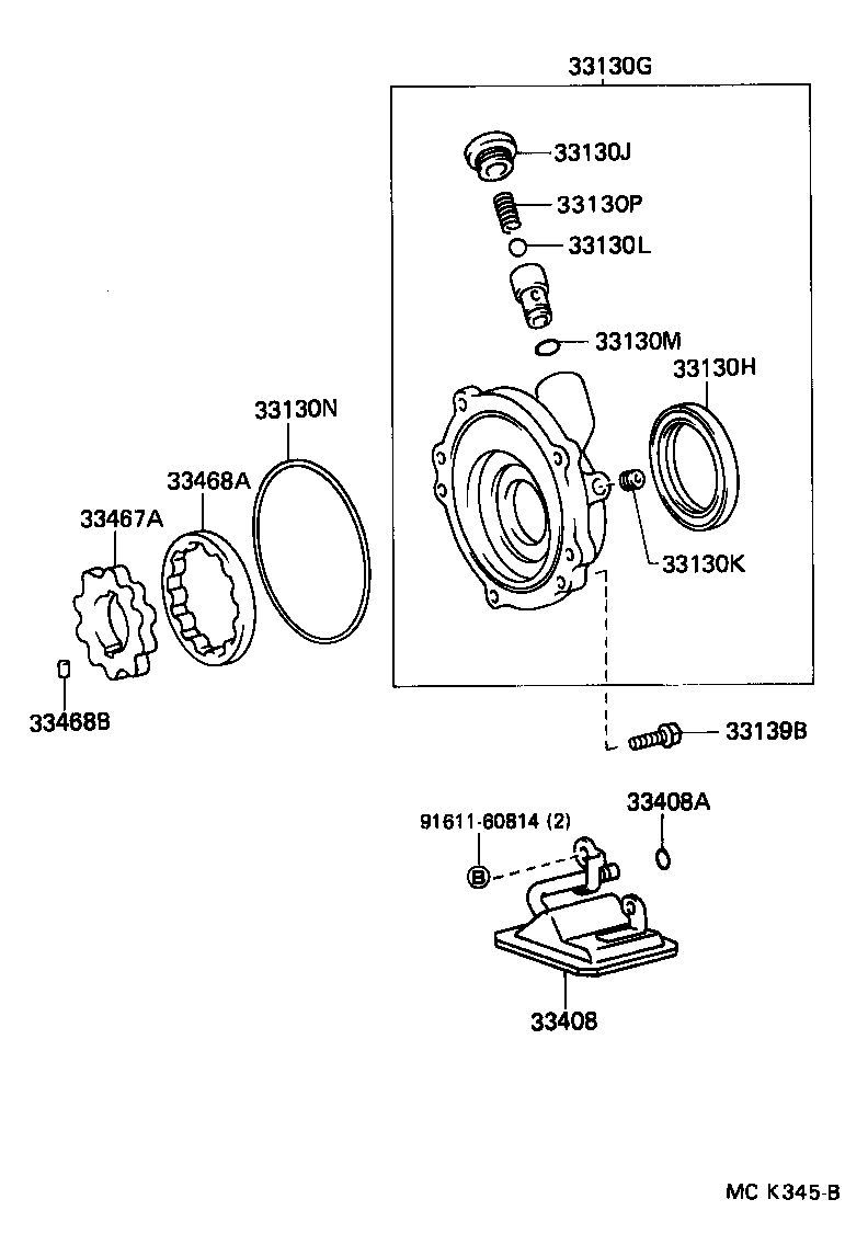 33408-60010 STRAINER SUB-ASSY, MANUAL TRANSMISSION OIL product image