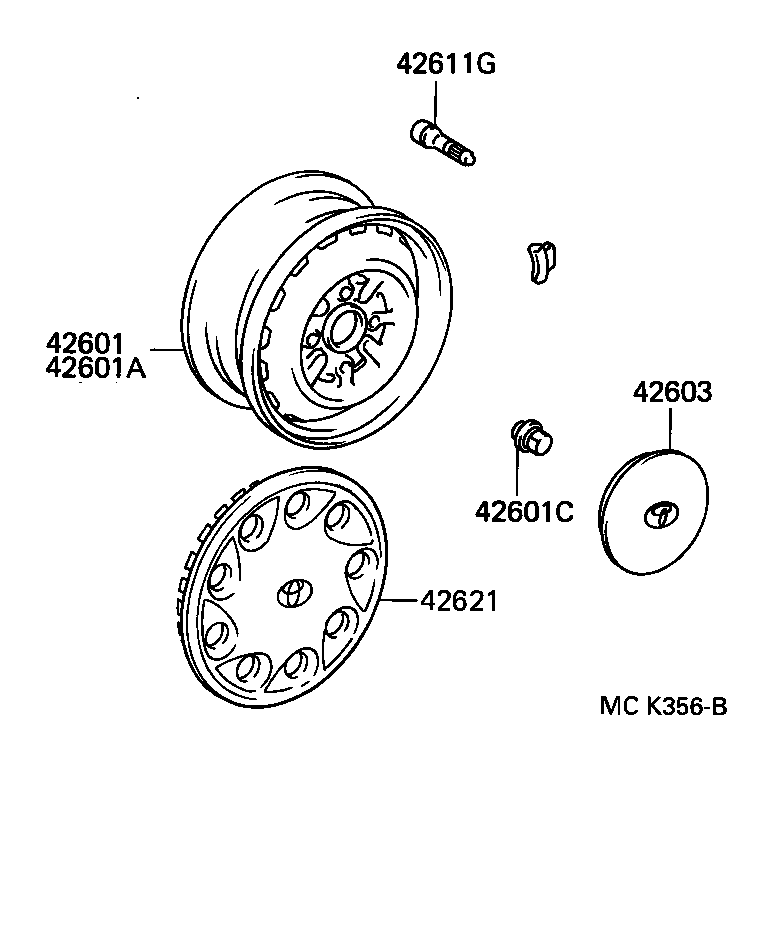 42602-18010 CAP, WHEEL product image