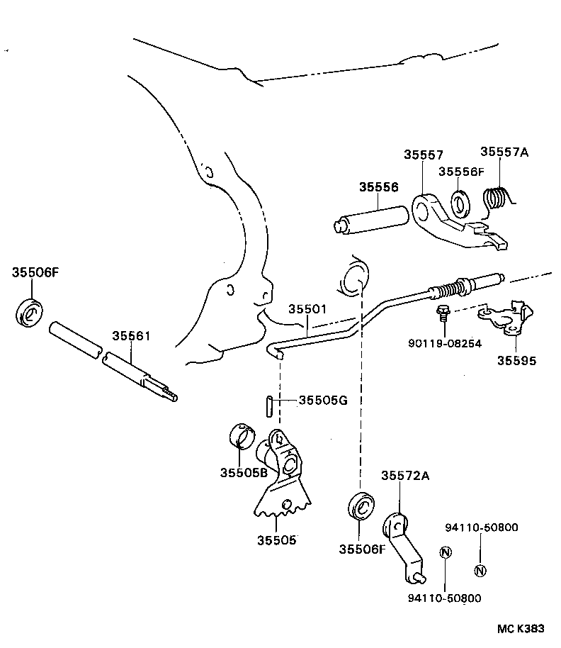 35520-36040 CABLE ASSY, THROTTLE product image