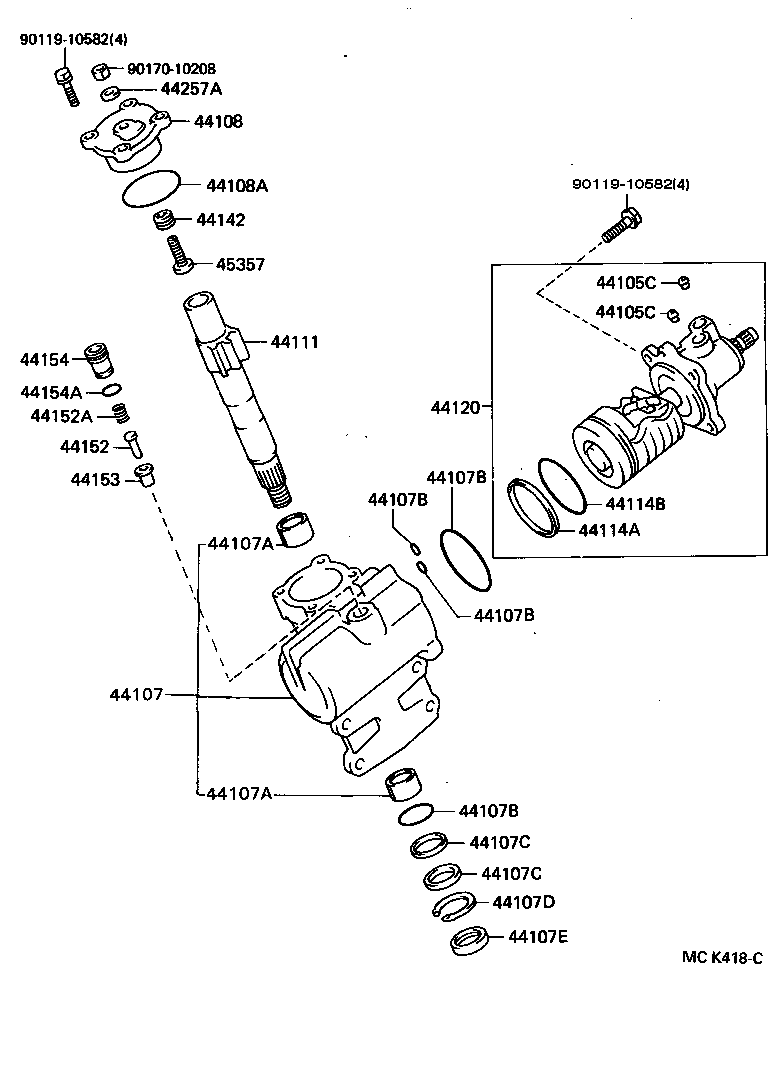 45450-69185 ROD ASSY, STEERING RELAY product image