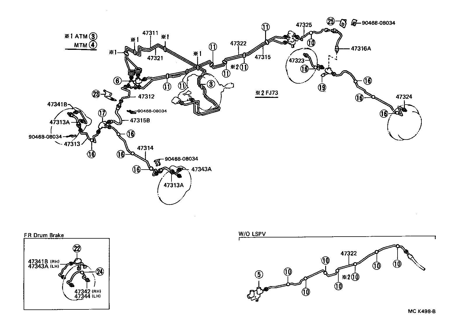Toyota 04477-60030 BUSH & BOOT KIT, LOAD SENSING SPRING