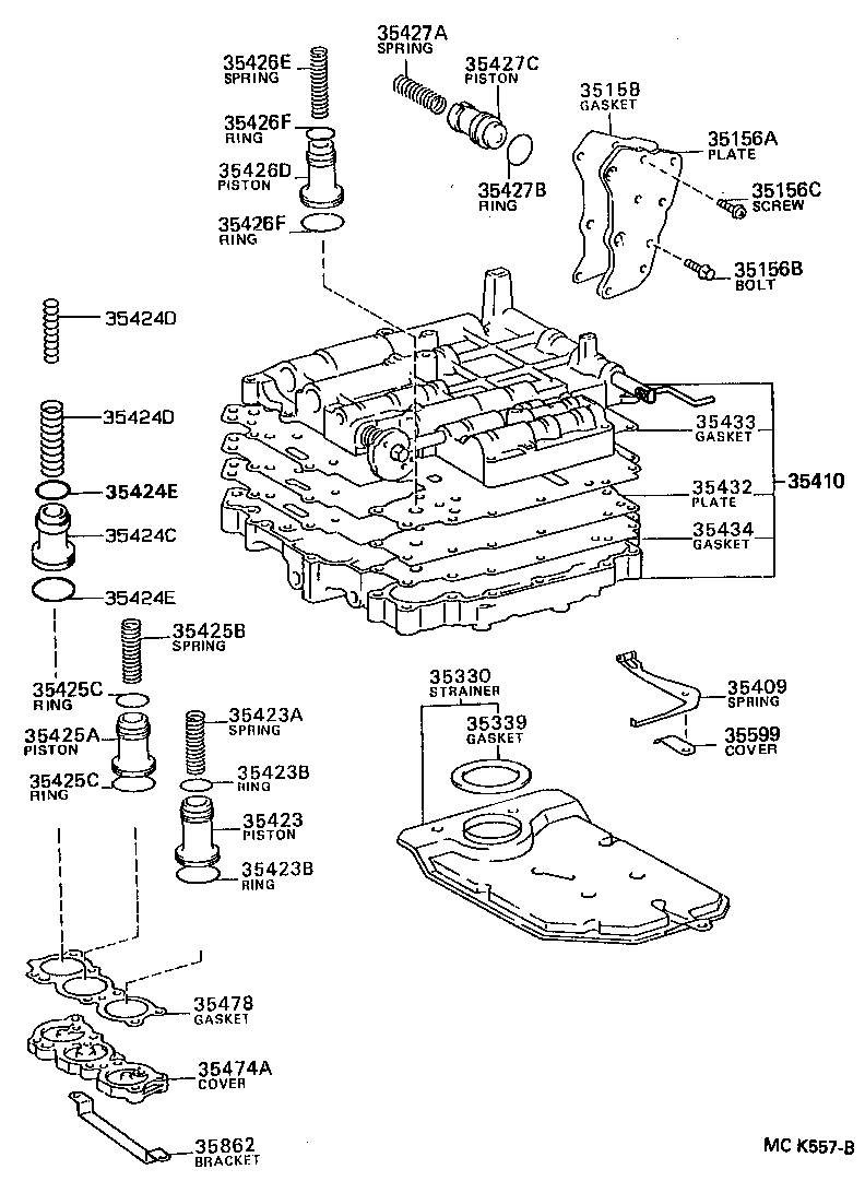 35410-18020 BODY ASSY, TRANSMISSION VALVE product image