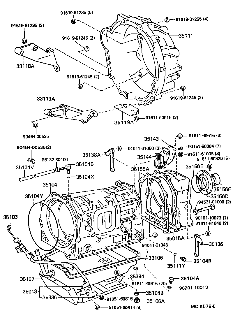 35013-60060 TUBE SUB-ASSY, TRANSMISSION OIL FILLER product image