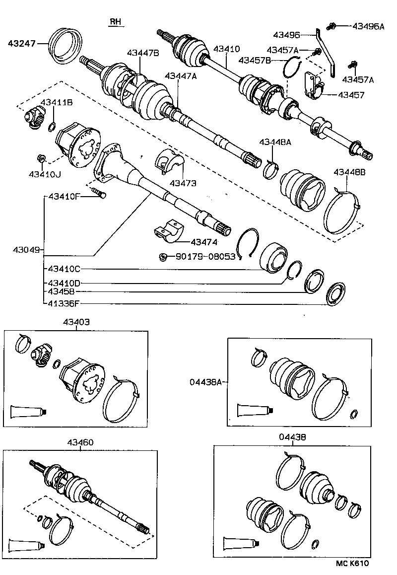 90105-10202 BOLT (FOR DRIVE SHAFT BEARING BRACKET SETTING NO.1) product image