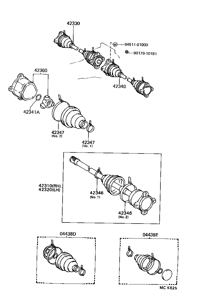 42303-30030 FLANGE SUB-ASSY, REAR AXLE product image