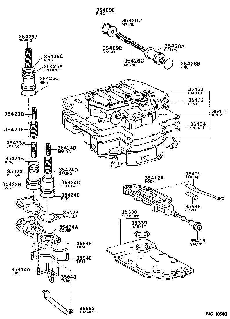 90501-19004 SPRING, COMPRESSION (FOR C-0 ACCUMULATOR PISTON) product image